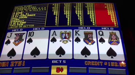 what is a royal flush in video poker
